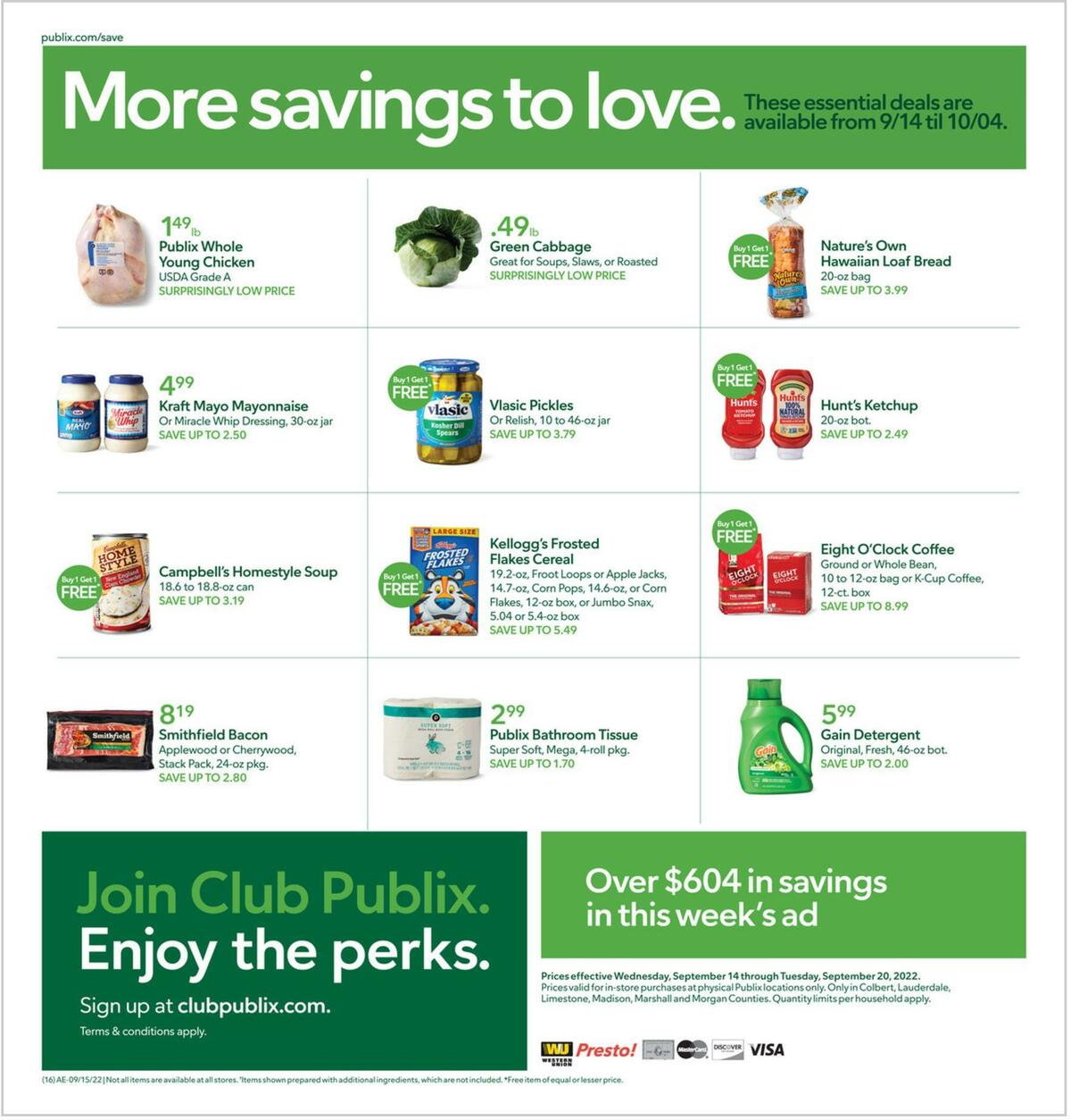 Publix Weekly Ad from September 14