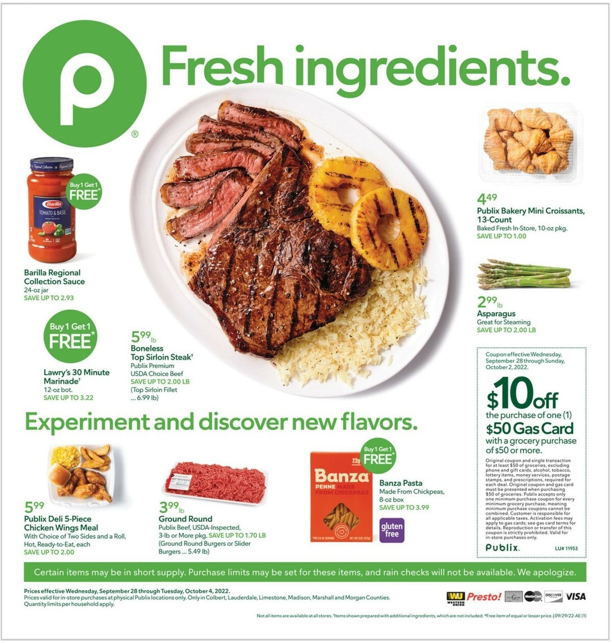Publix Weekly Ad from September 28