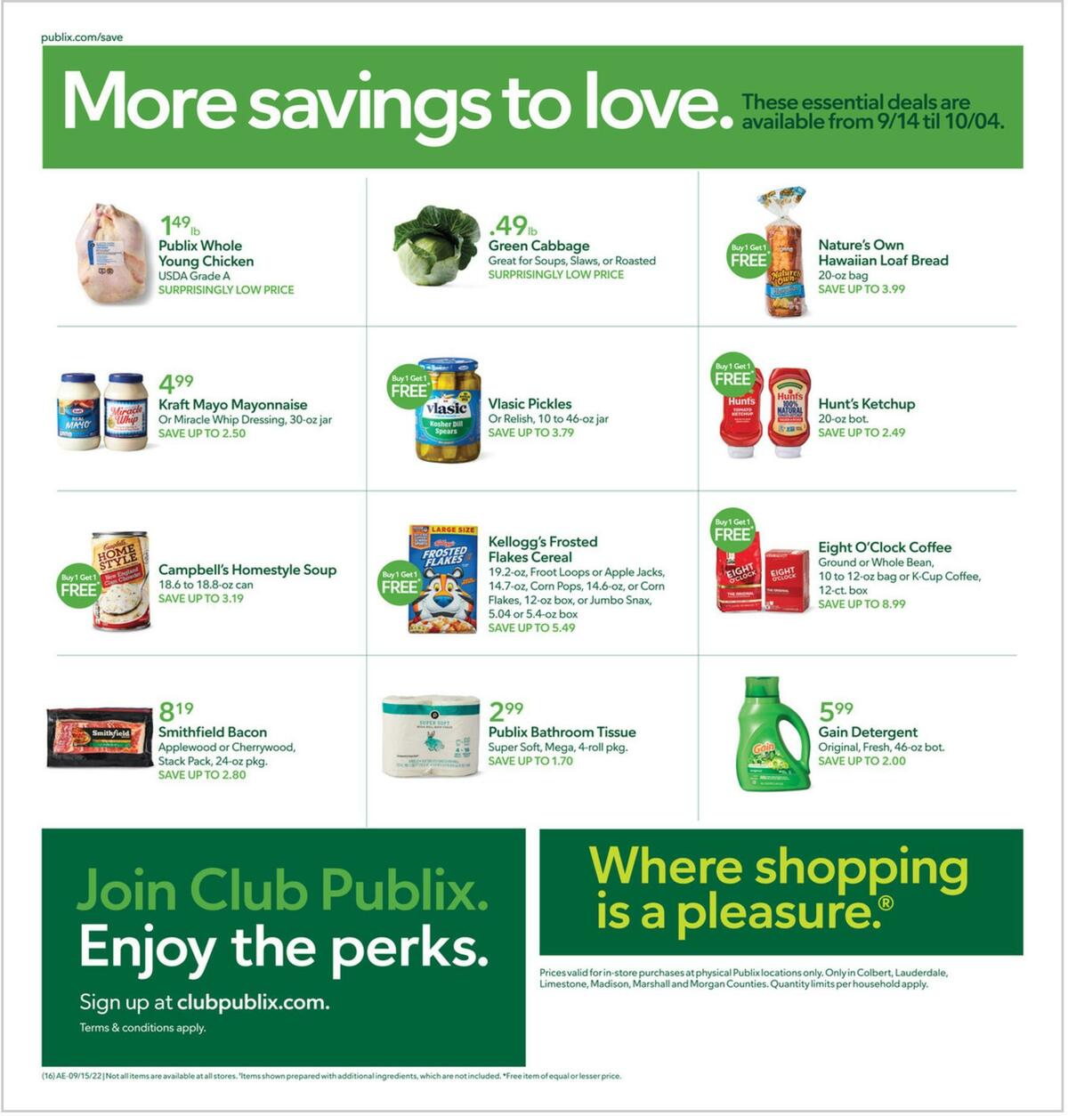 Publix Weekly Ad from September 28