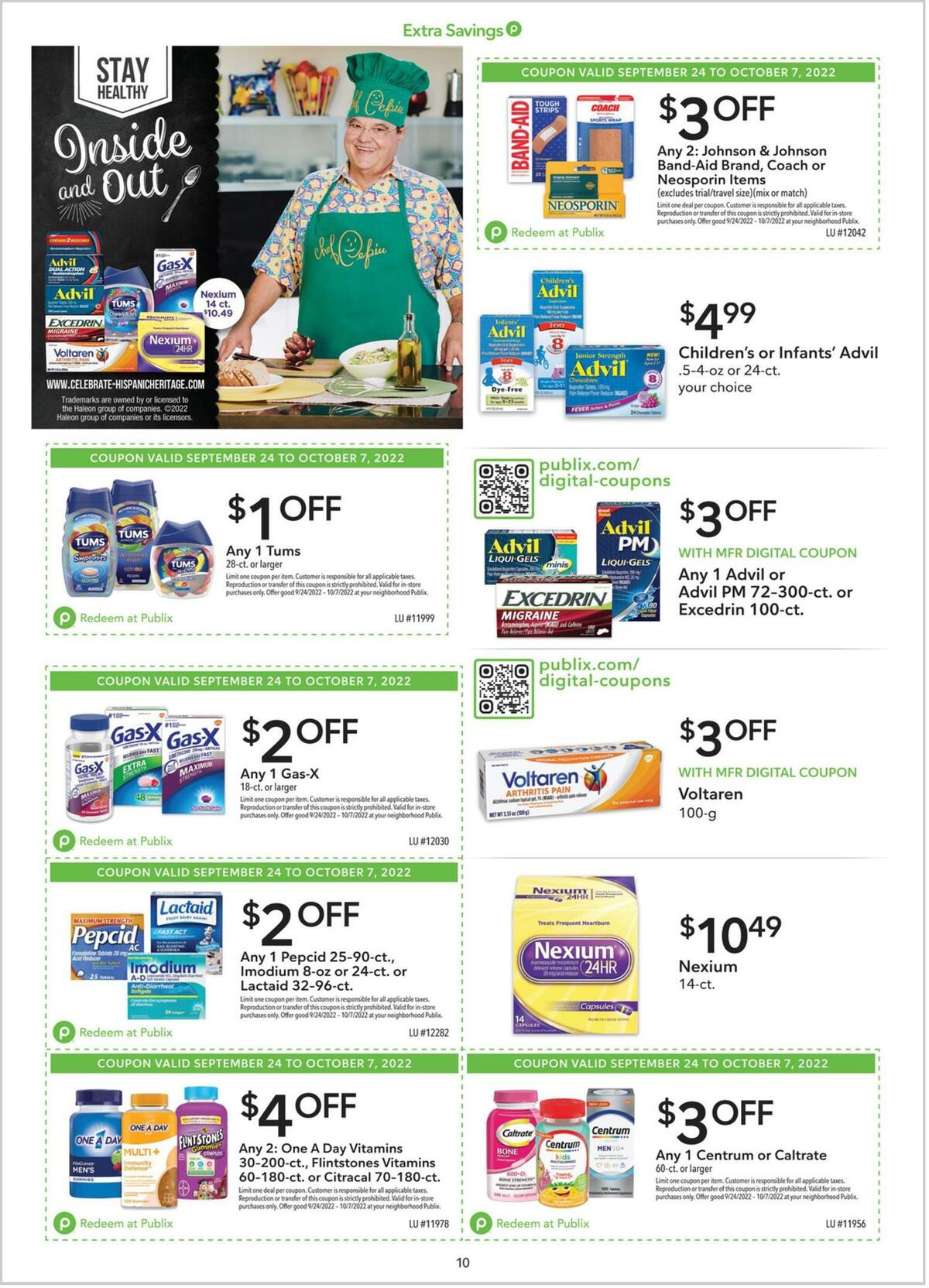 Publix Extra Savings Weekly Ad from September 24