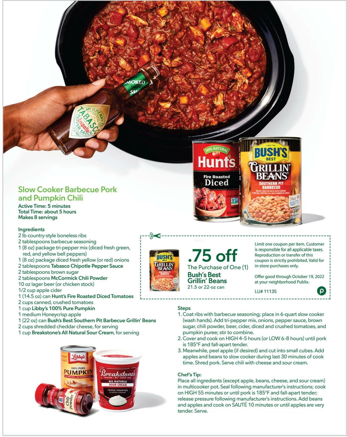 Publix Deliciously easy recipes Weekly Ad from October 5