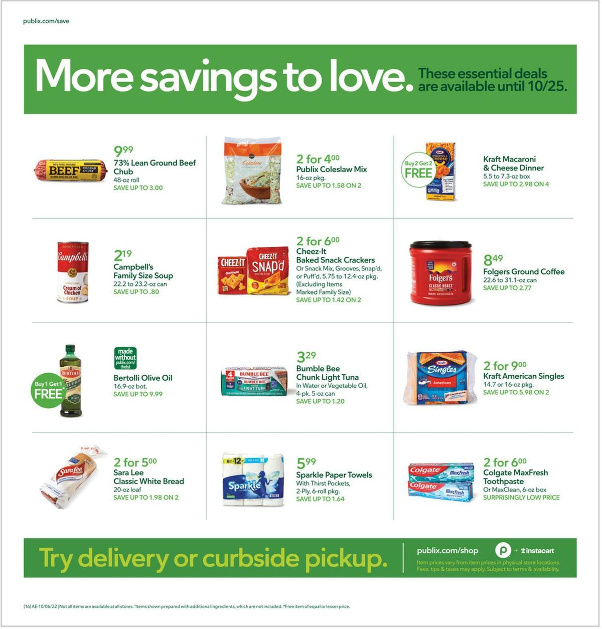 Publix Weekly Ad from October 12