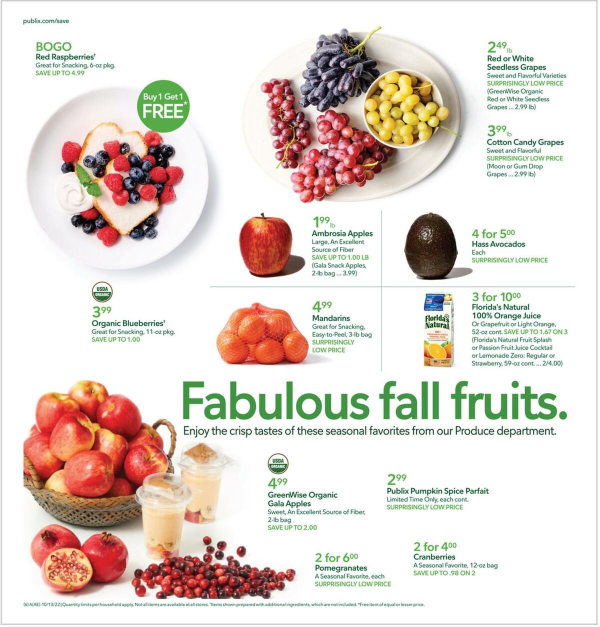 Publix Weekly Ad from October 12
