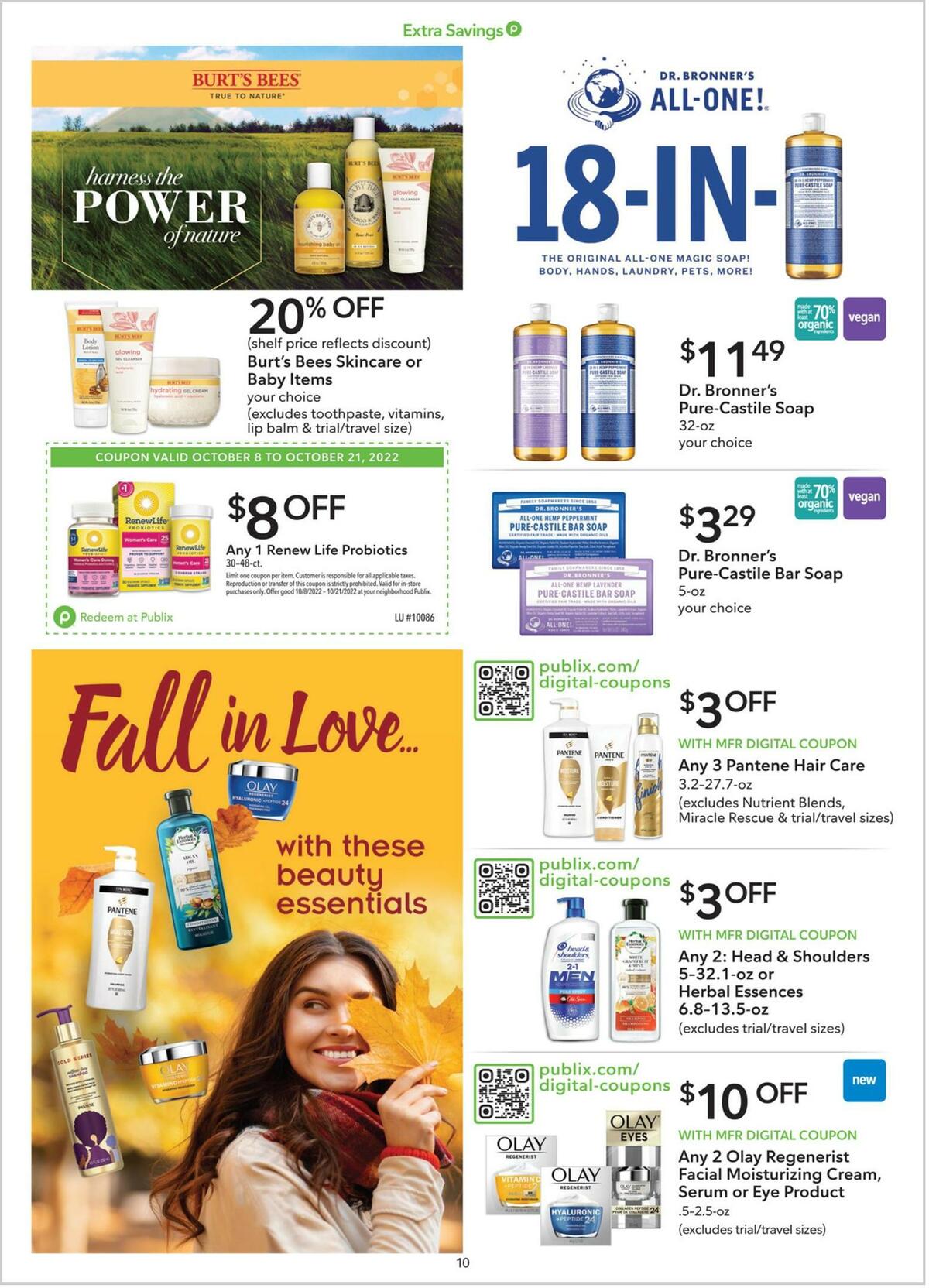 Publix Extra Savings Weekly Ad from October 8