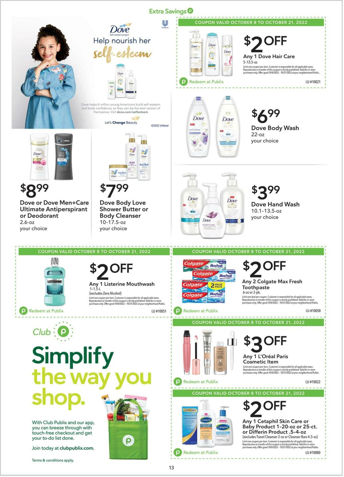 Publix Extra Savings Weekly Ad from October 8