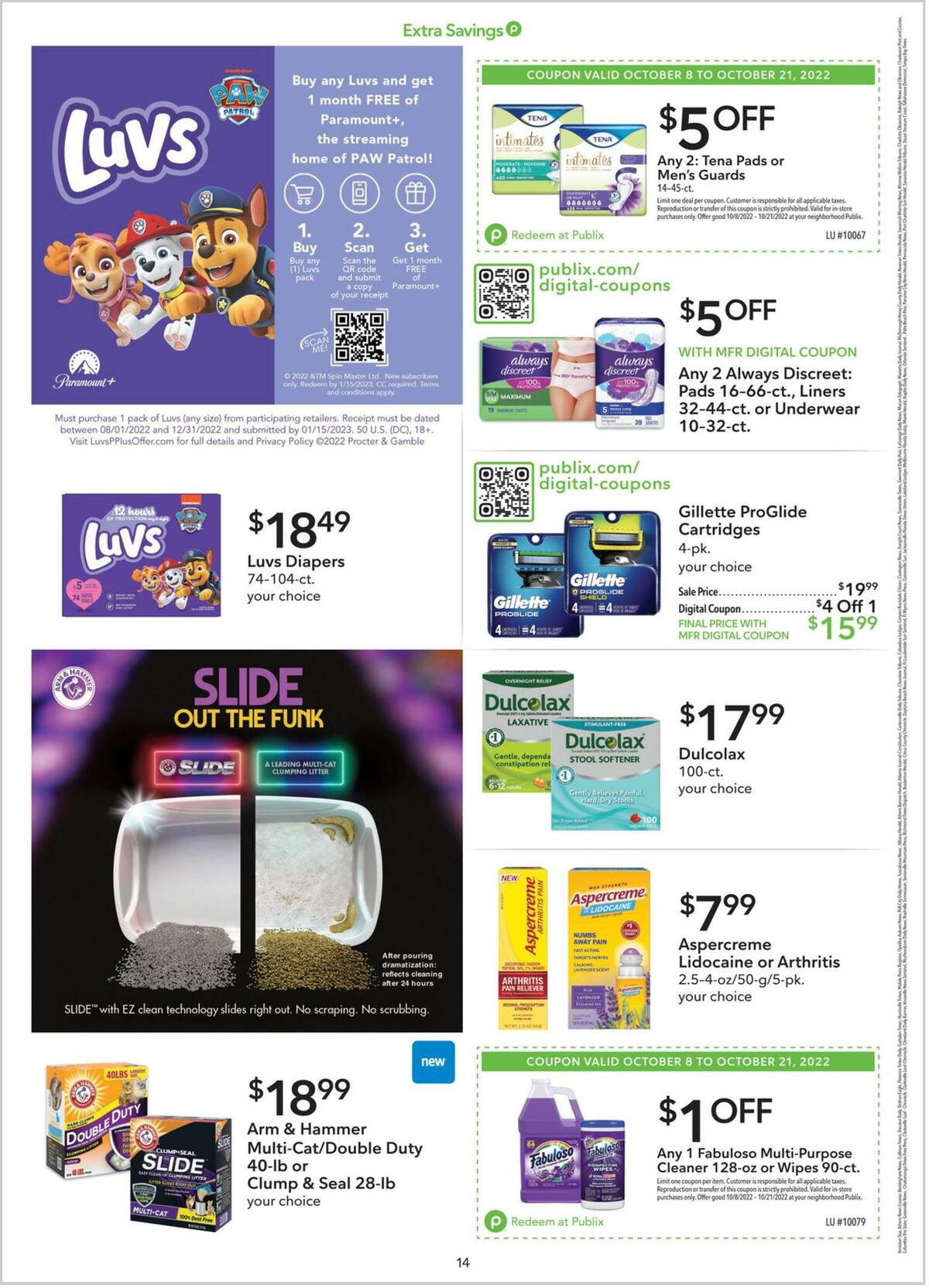 Publix Extra Savings Weekly Ad from October 8