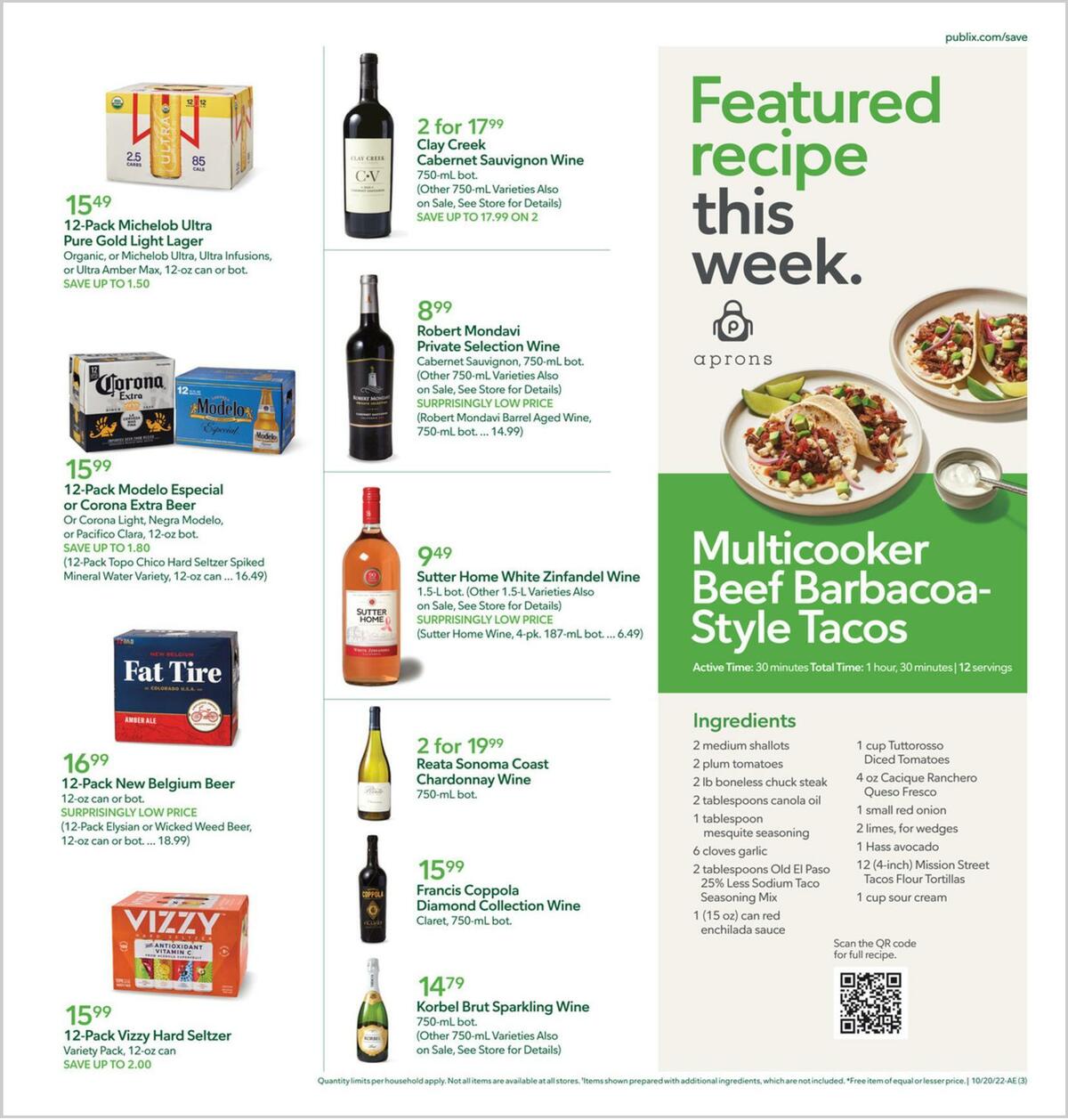 Publix Weekly Ad from October 19