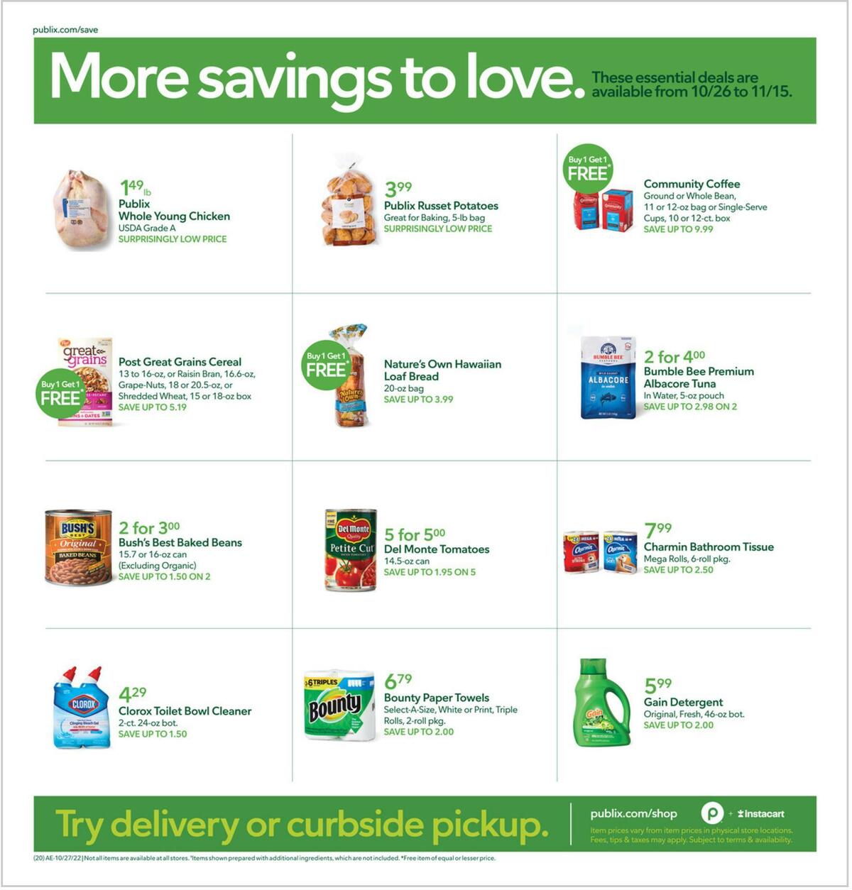 Publix Weekly Ad from October 26