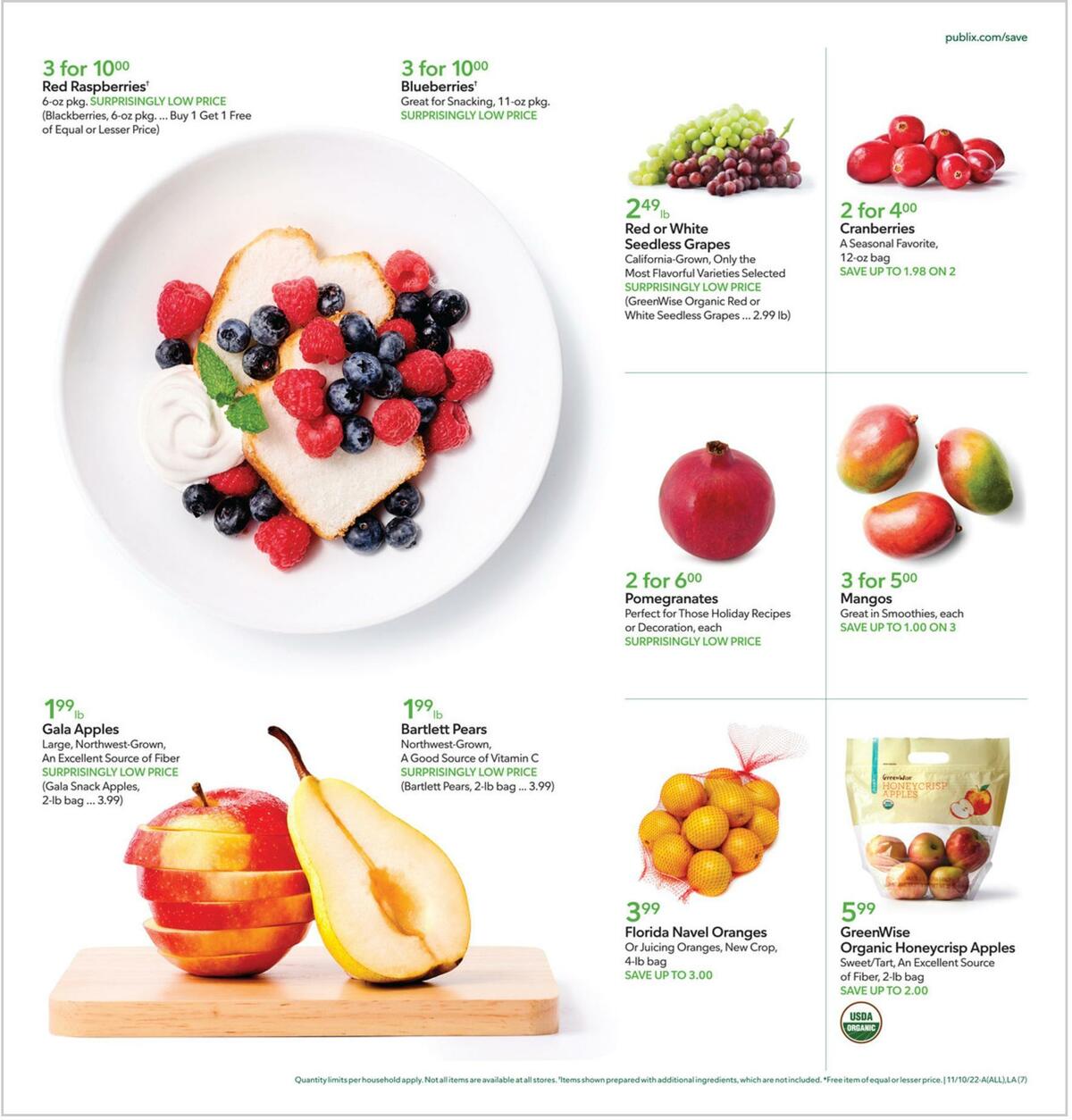 Publix Weekly Ad from November 9
