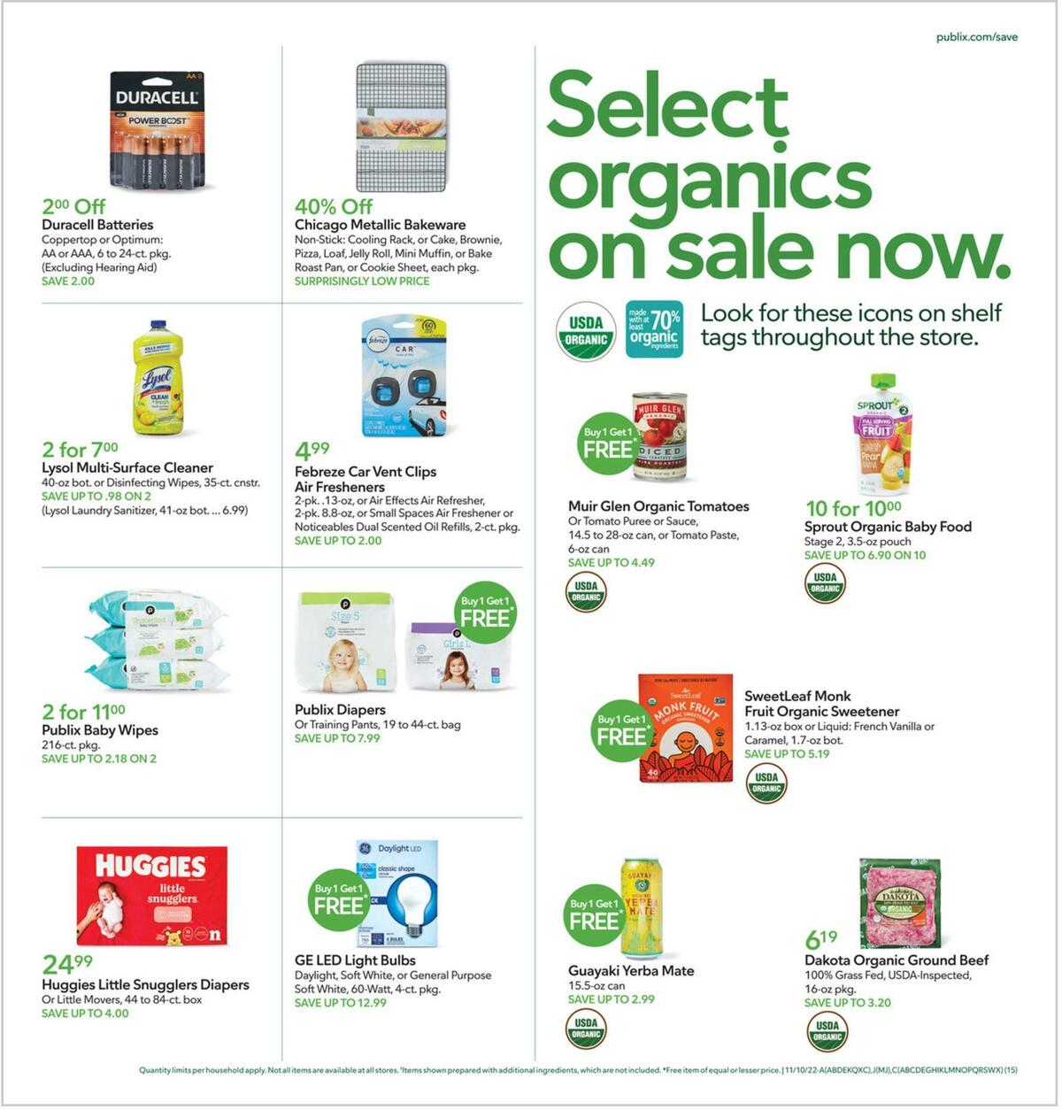 Publix Weekly Ad from November 9