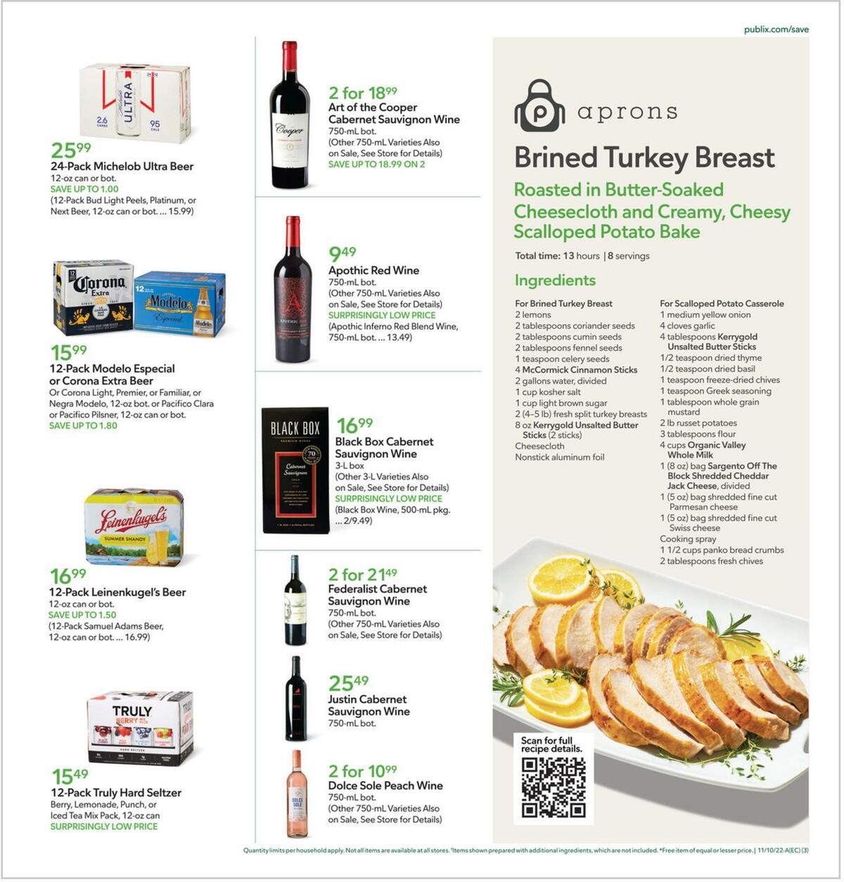 Publix Weekly Ad from November 9