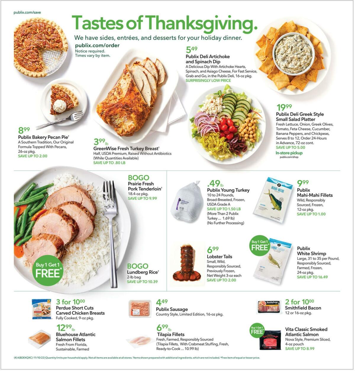 Publix Weekly Ad from November 9