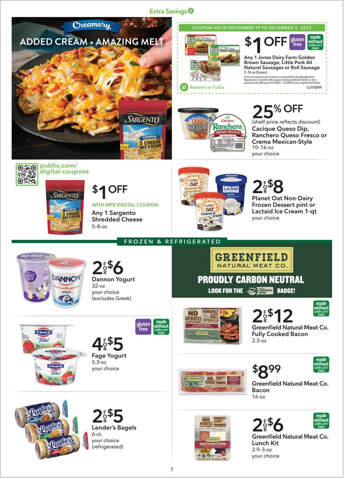 Publix Extra Savings Weekly Ad from November 19