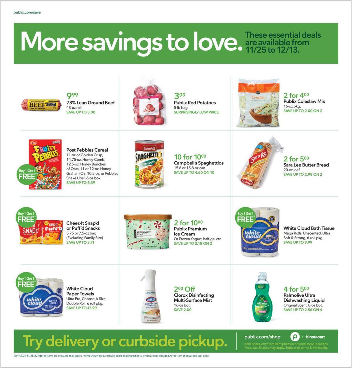 Publix Weekly Ad from November 25