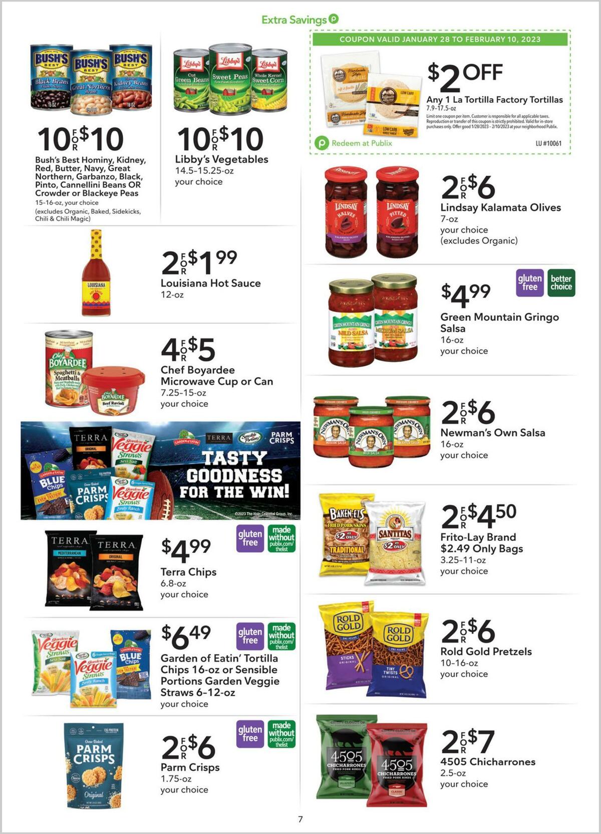 Publix Extra Savings Weekly Ad from January 28