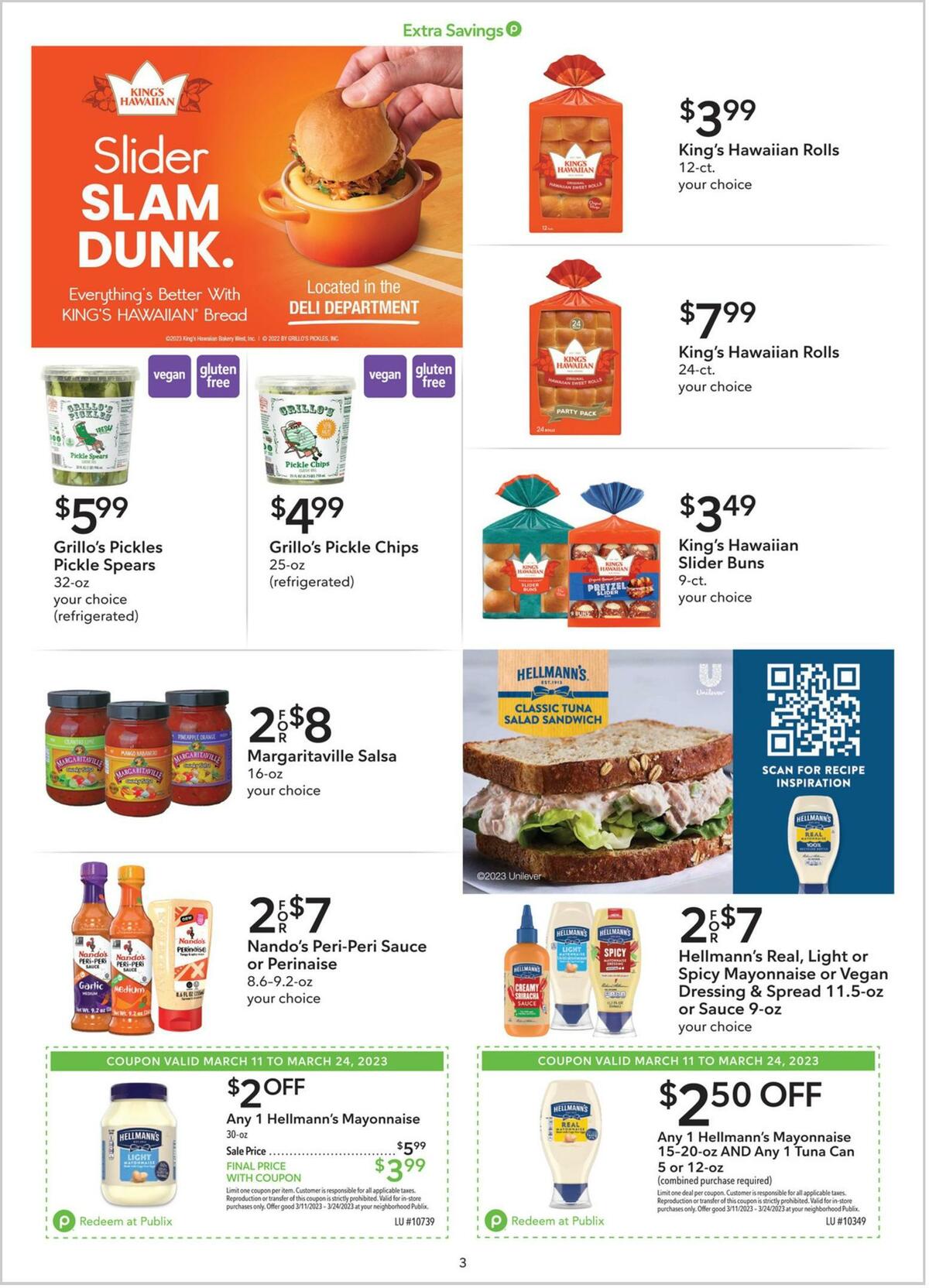 Publix Extra Savings Weekly Ad from March 11