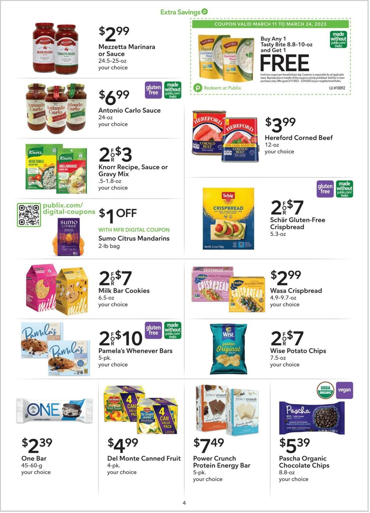 Publix Extra Savings Weekly Ad from March 11