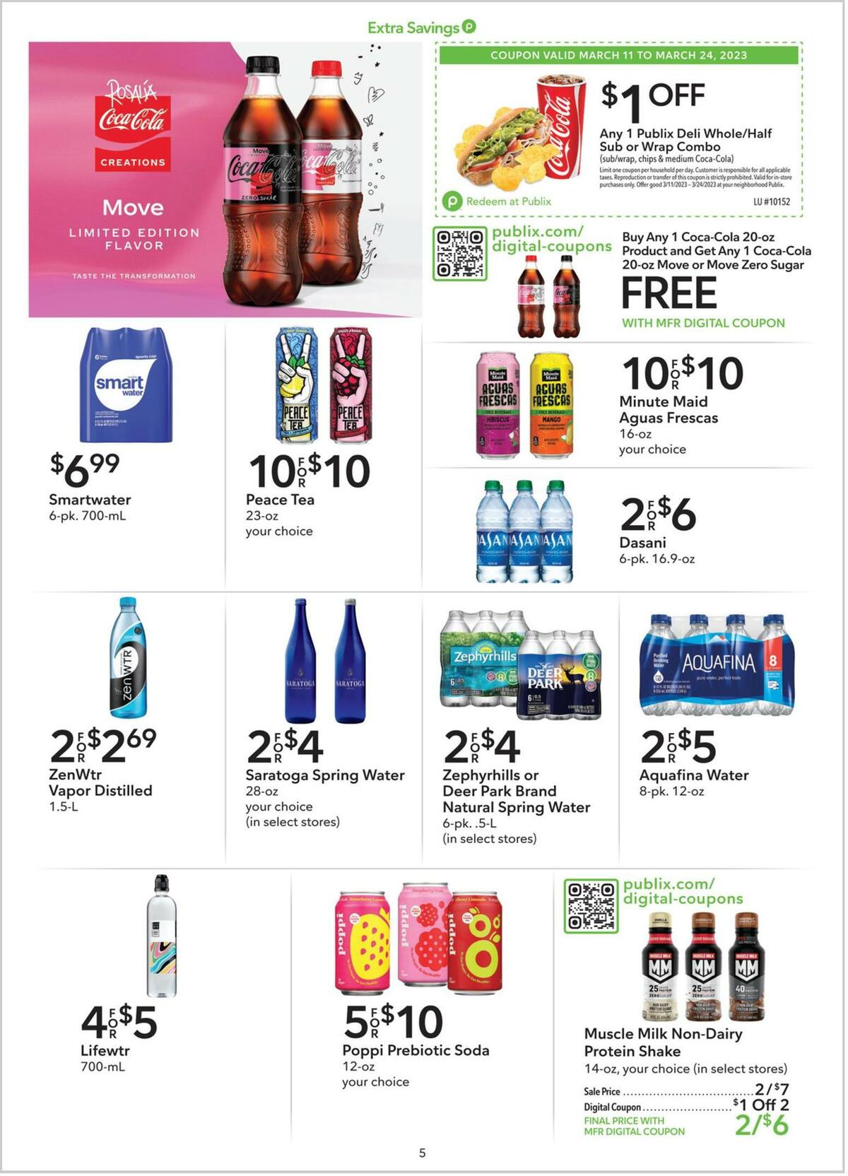 Publix Extra Savings Weekly Ad from March 11