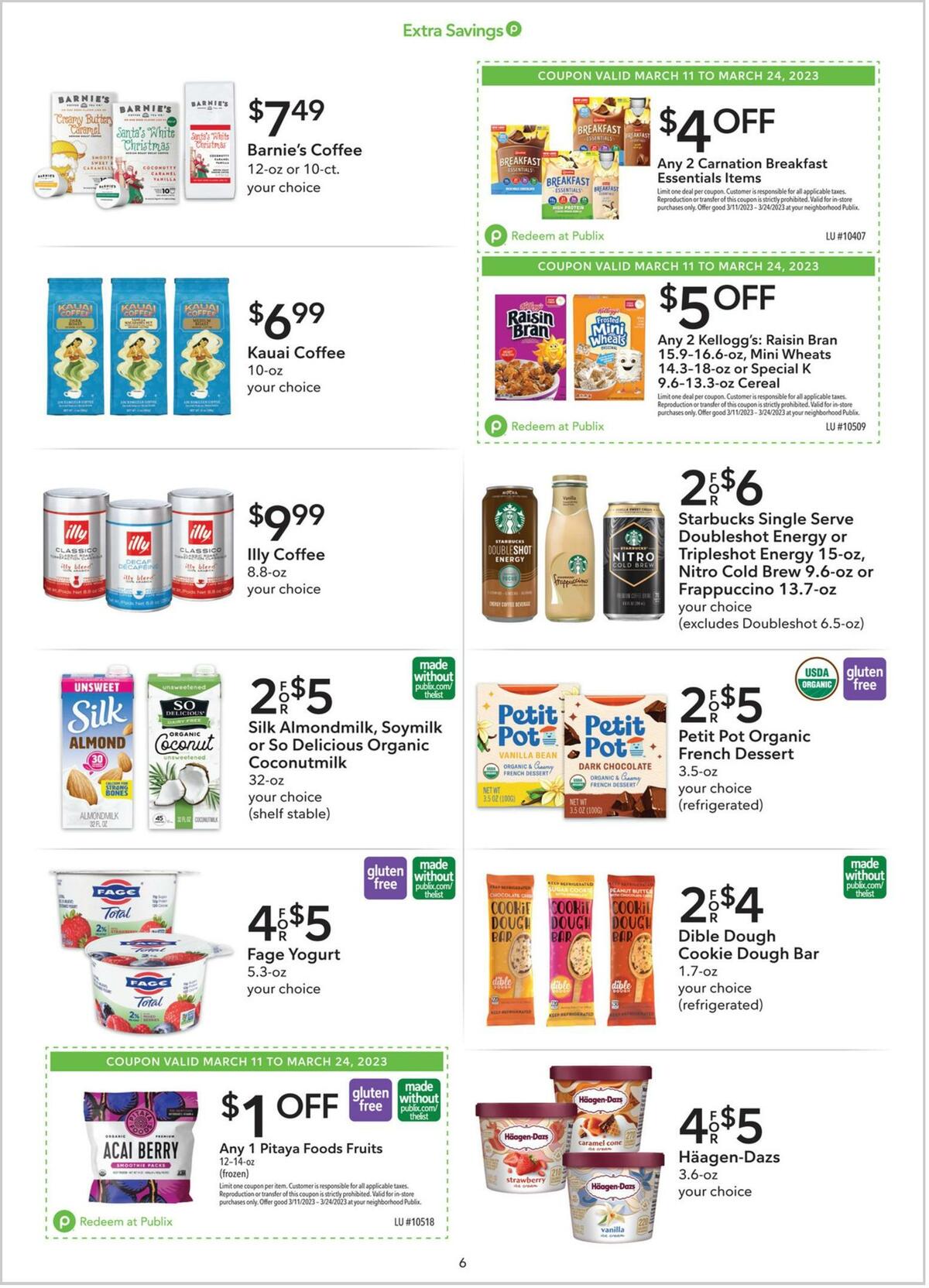 Publix Extra Savings Weekly Ad from March 11