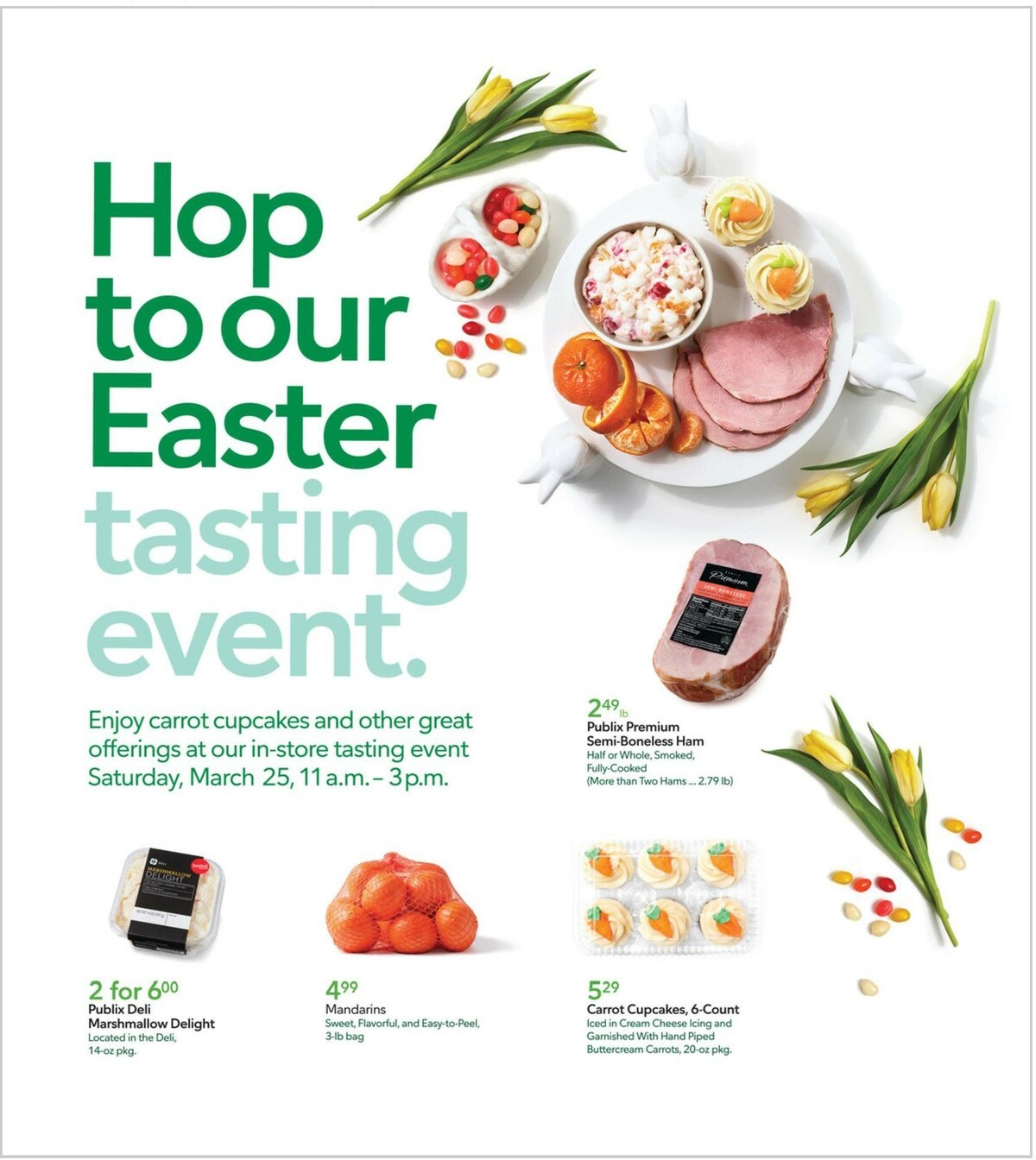 Publix Easter Tasting Event Weekly Ad from March 22