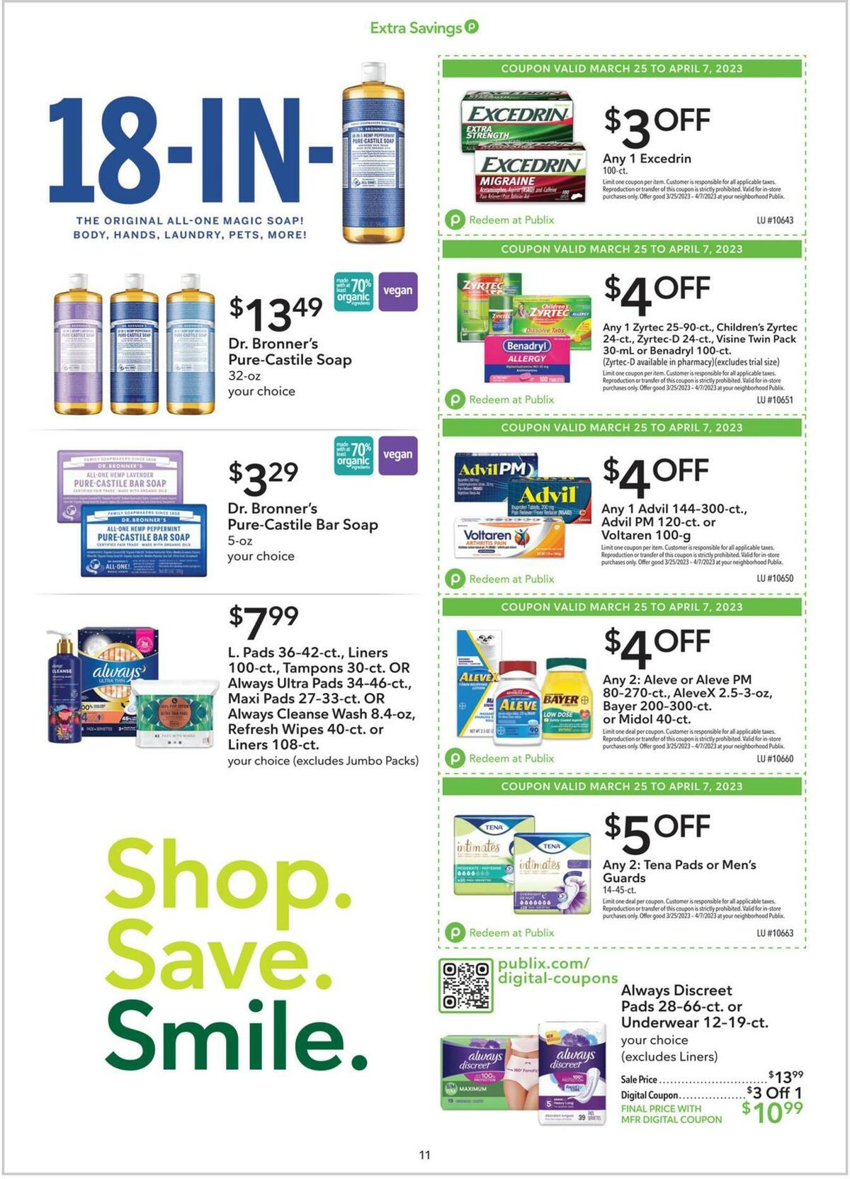 Publix Extra Savings Weekly Ad from March 25