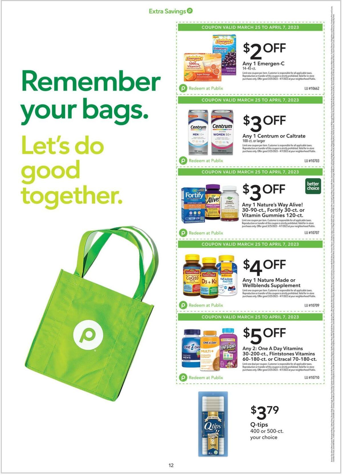 Publix Extra Savings Weekly Ad from March 25