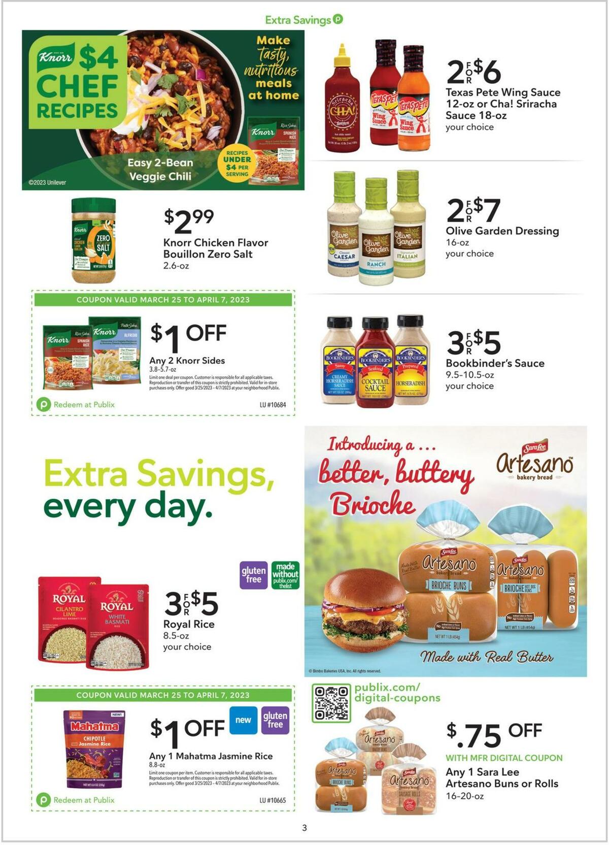 Publix Extra Savings Weekly Ad from March 25