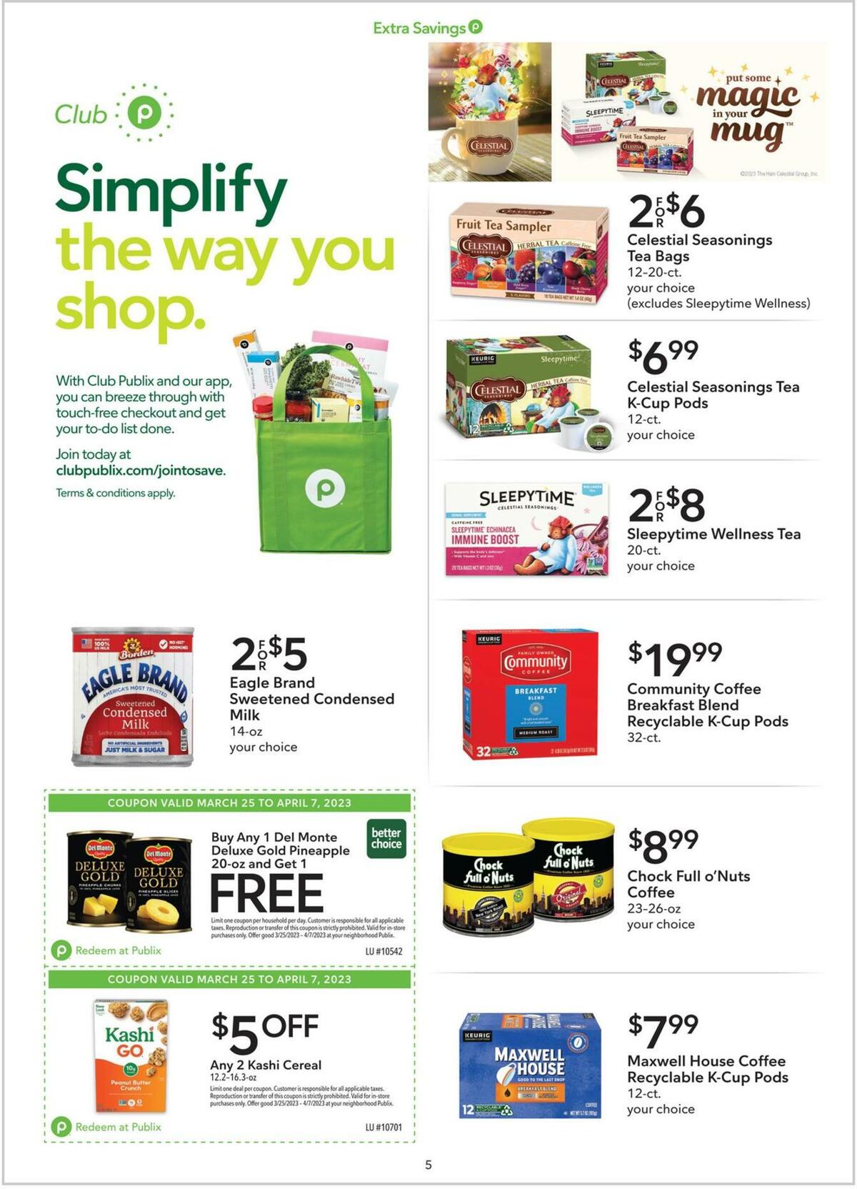 Publix Extra Savings Weekly Ad from March 25