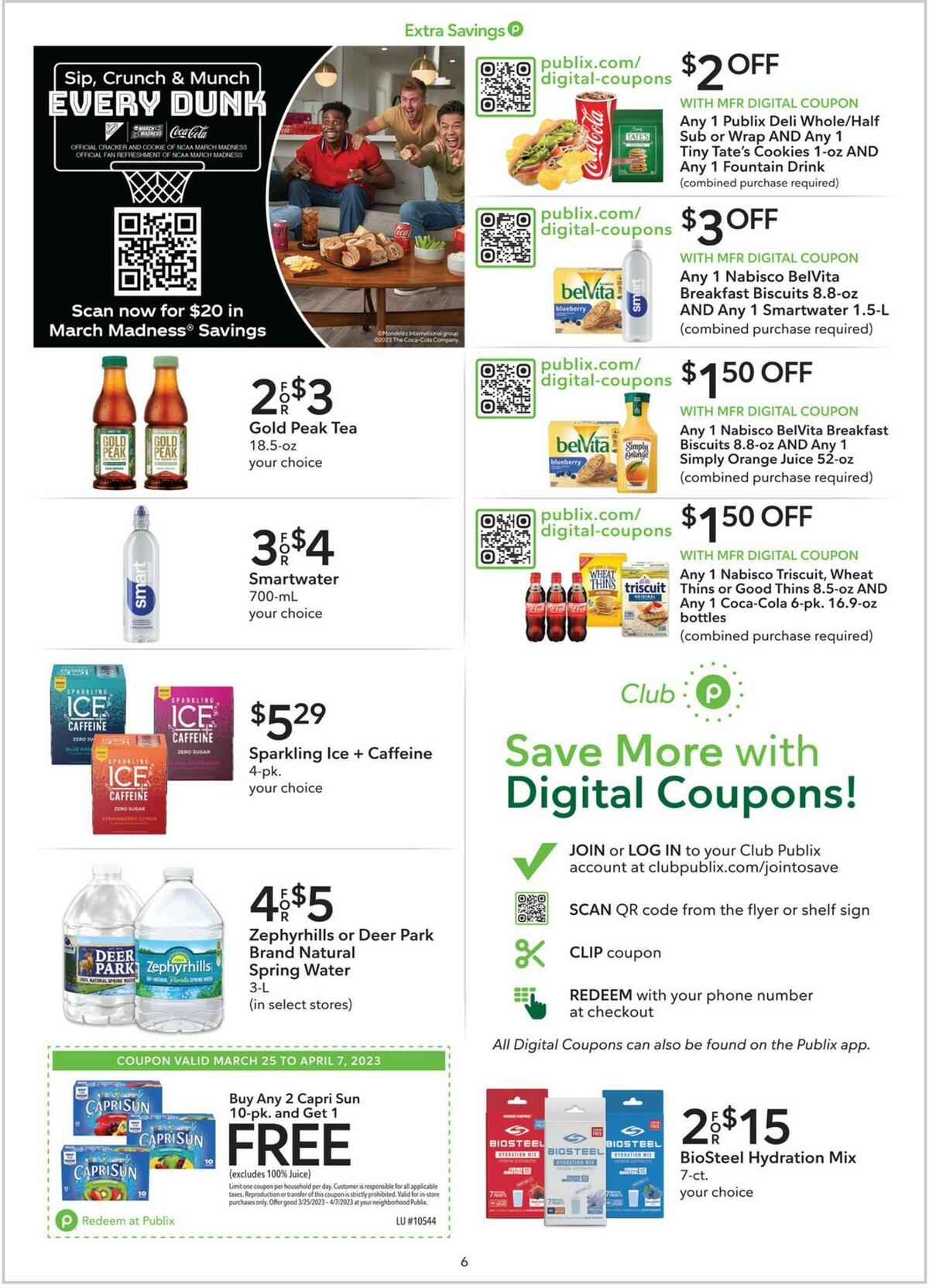Publix Extra Savings Weekly Ad from March 25