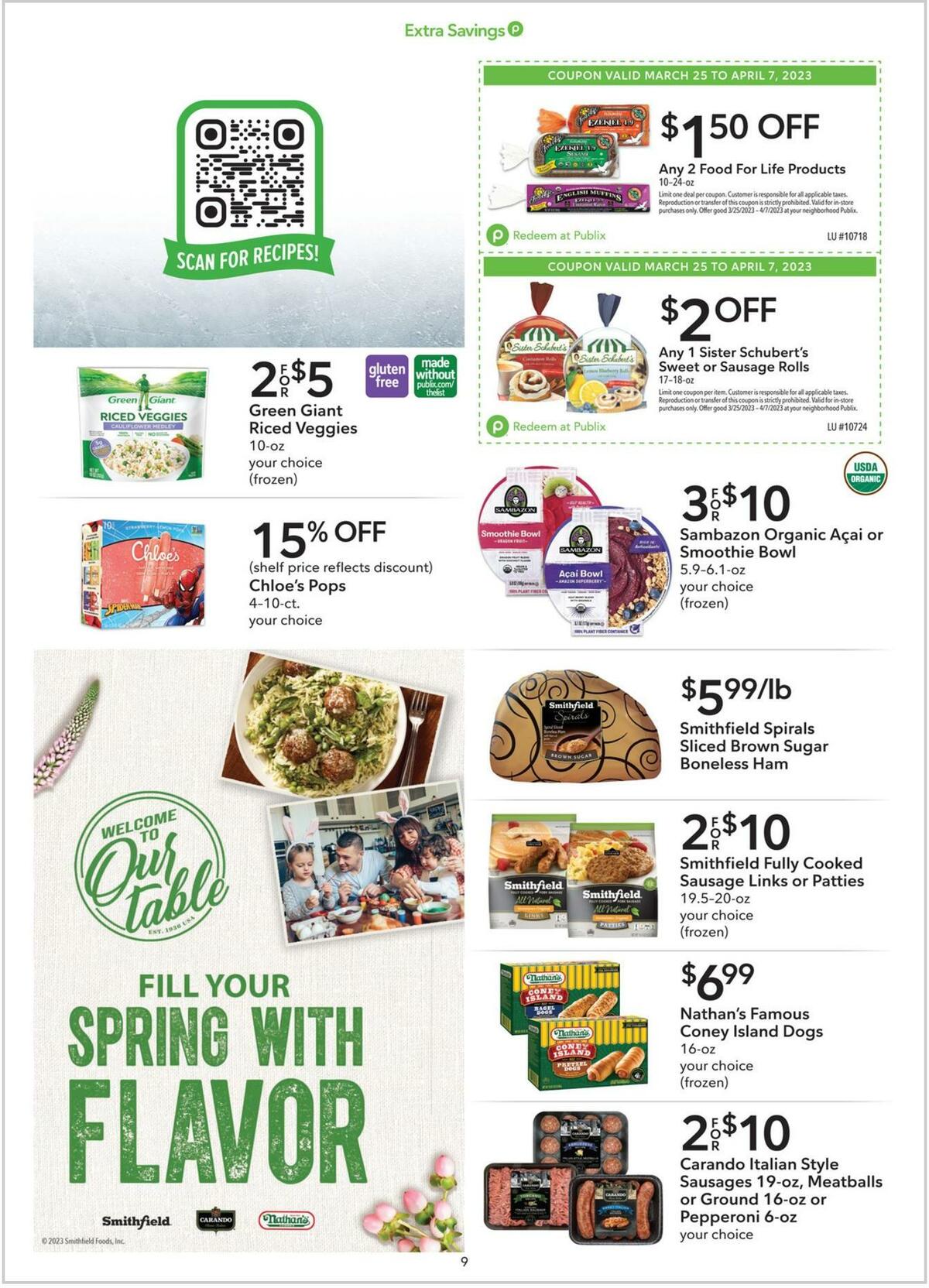 Publix Extra Savings Weekly Ad from March 25