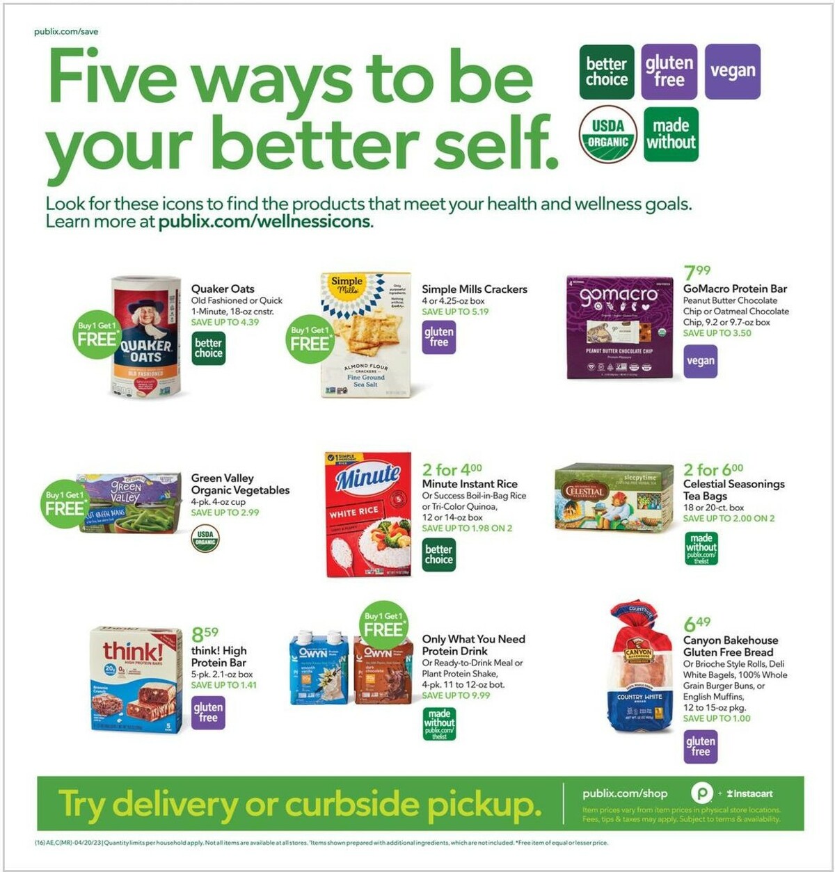 Publix Save on Wellness Weekly Ad from April 19
