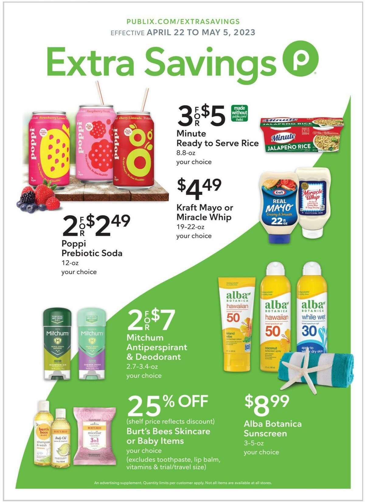 Publix Extra Savings Weekly Ad from April 22