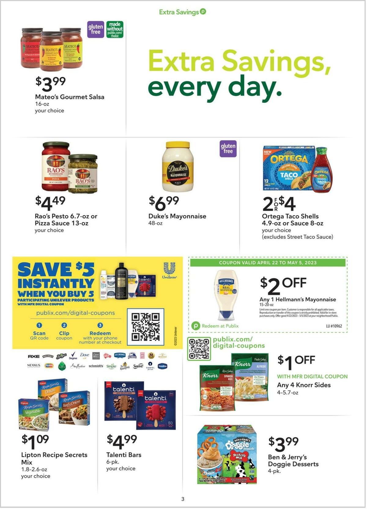 Publix Extra Savings Weekly Ad from April 22