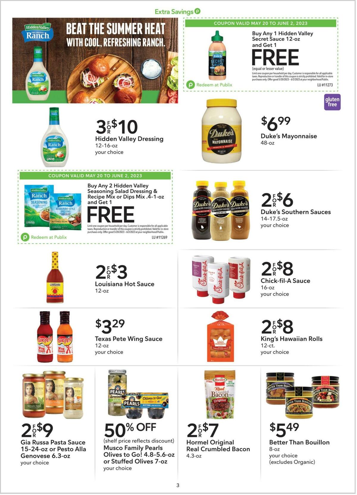 Publix Extra Savings Weekly Ad from May 20