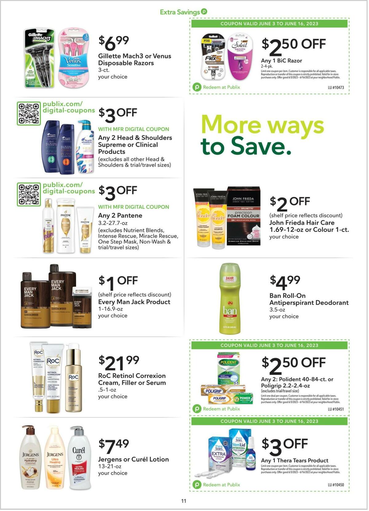 Publix Extra Savings Weekly Ad from June 3