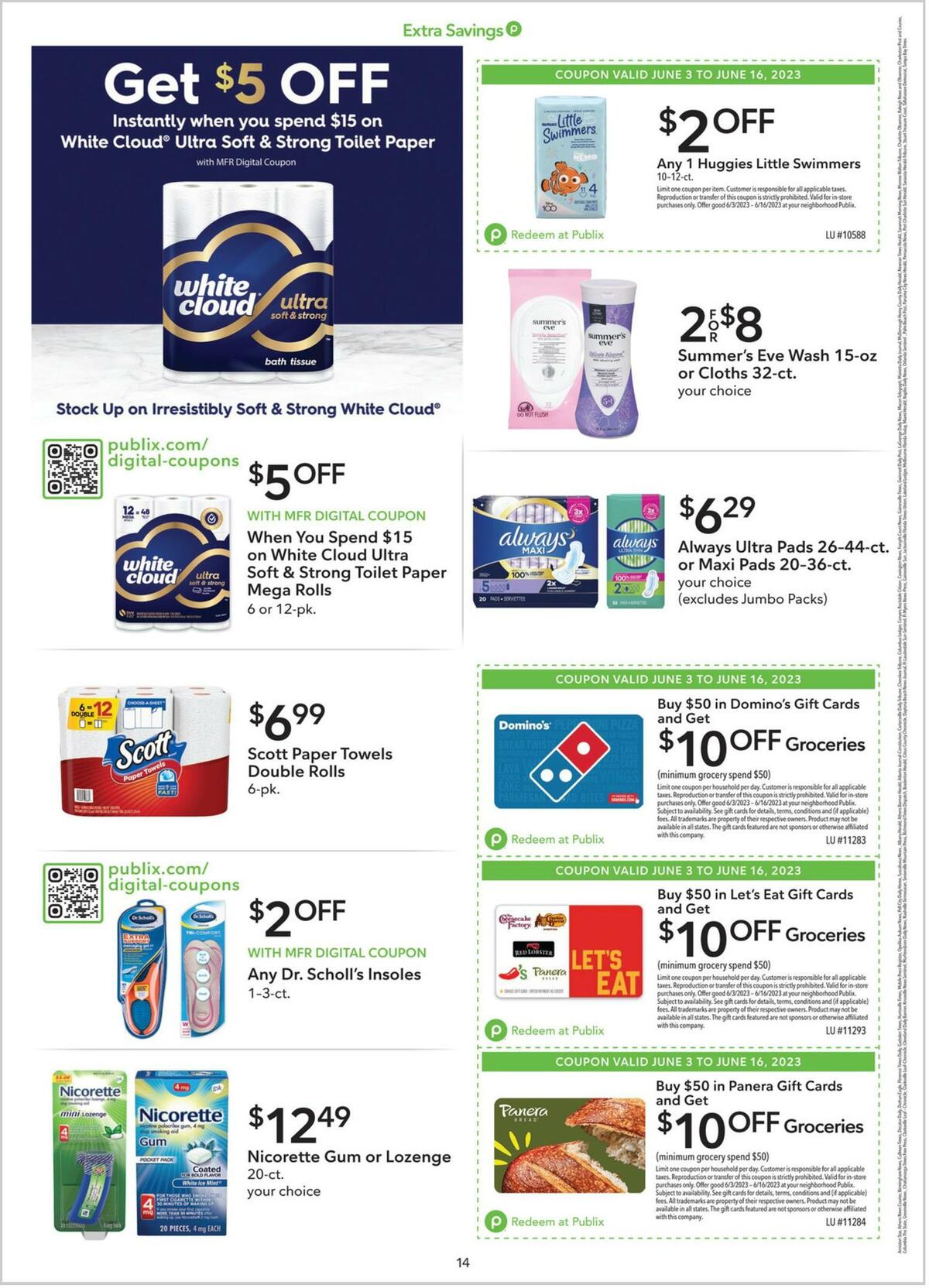 Publix Extra Savings Weekly Ad from June 3