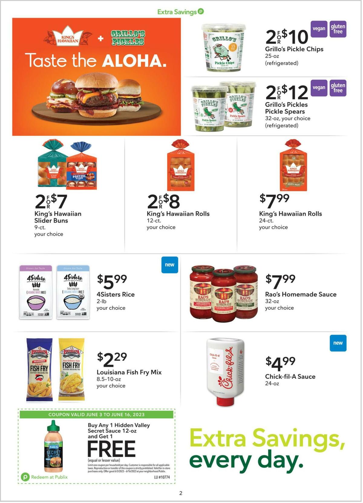 Publix Extra Savings Weekly Ad from June 3