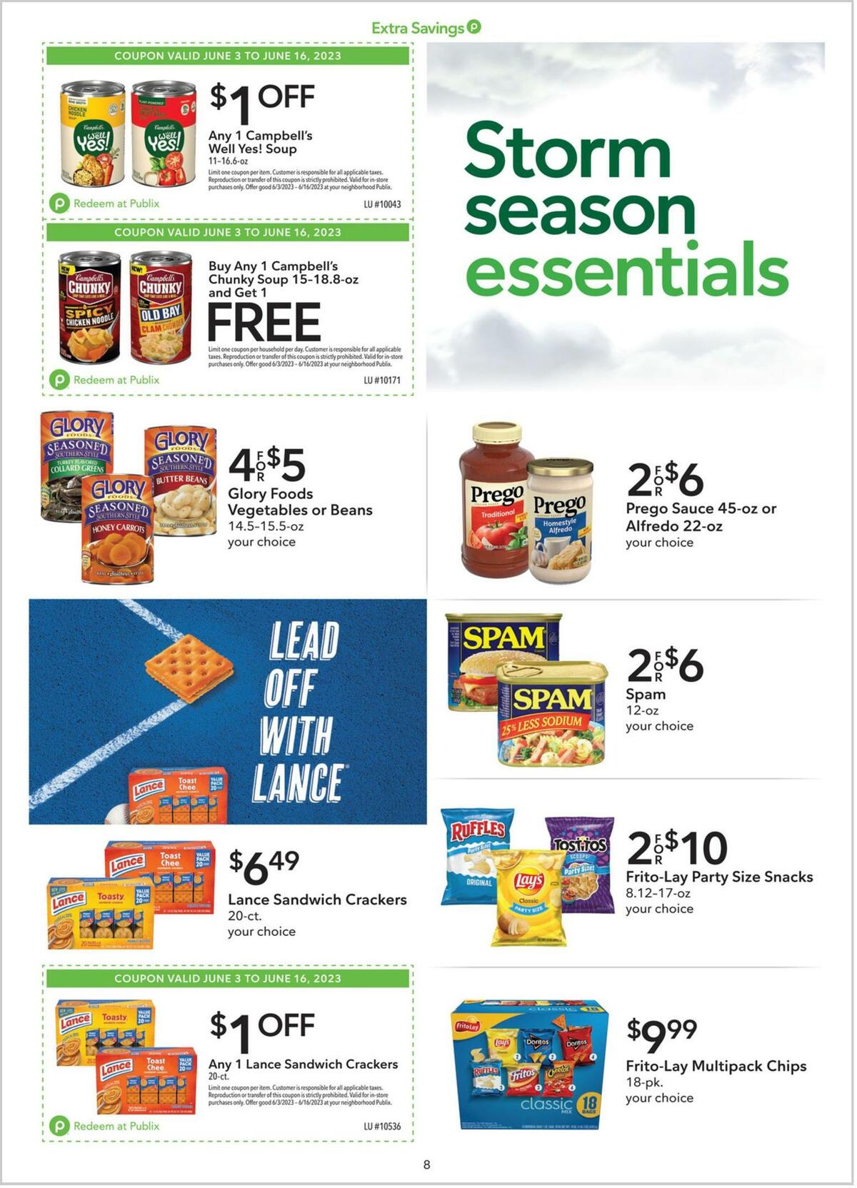 Publix Extra Savings Weekly Ad from June 3