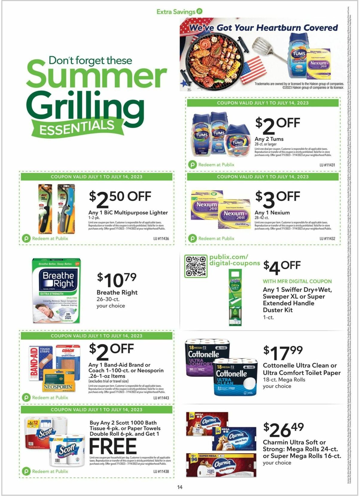 Publix Extra Savings Weekly Ad from July 1