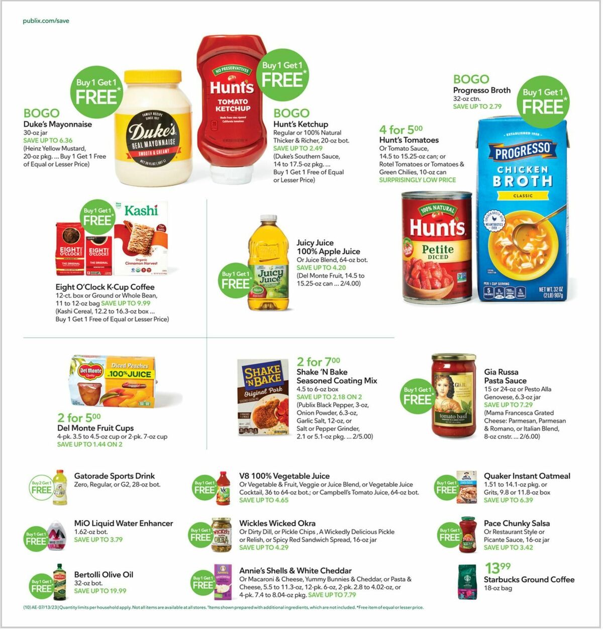 Publix Weekly Ad from July 12