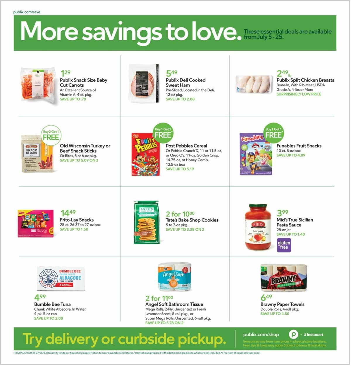 Publix Weekly Ad from July 12