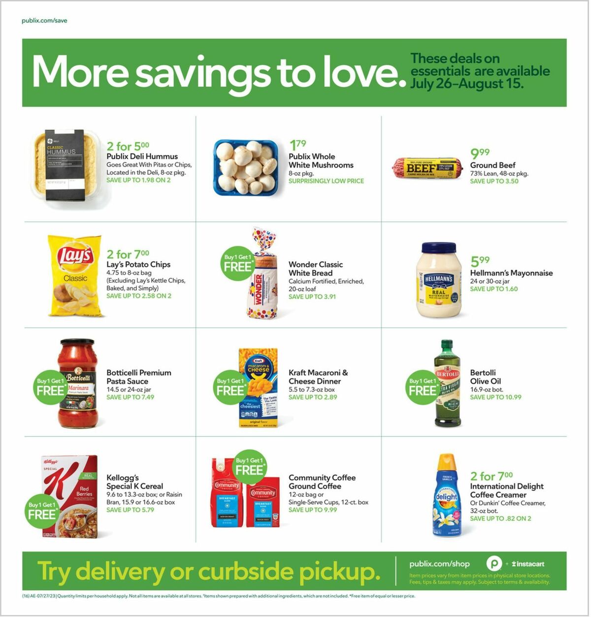 Publix Weekly Ad from July 26