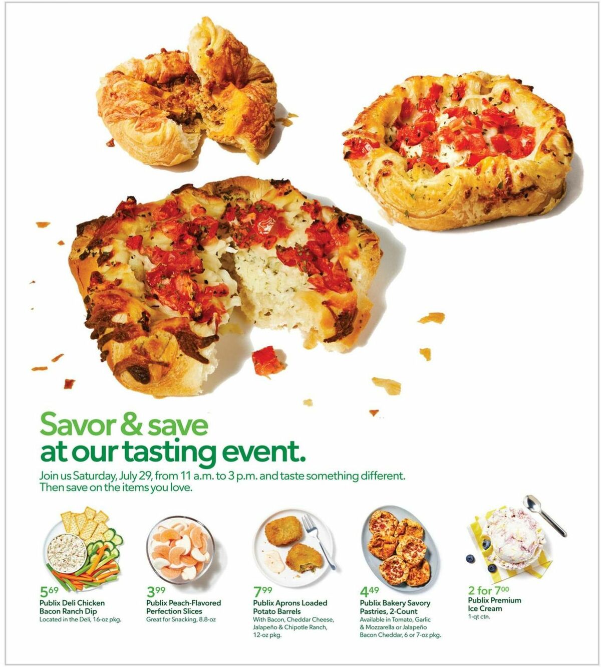 Publix In Store Sampling Weekly Ad from July 26