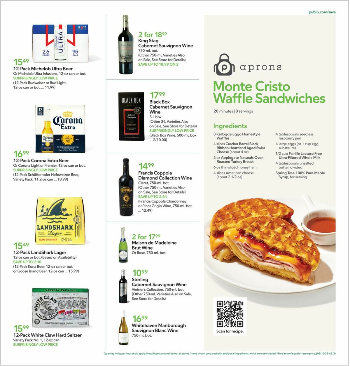 Publix Weekly Ad from August 9