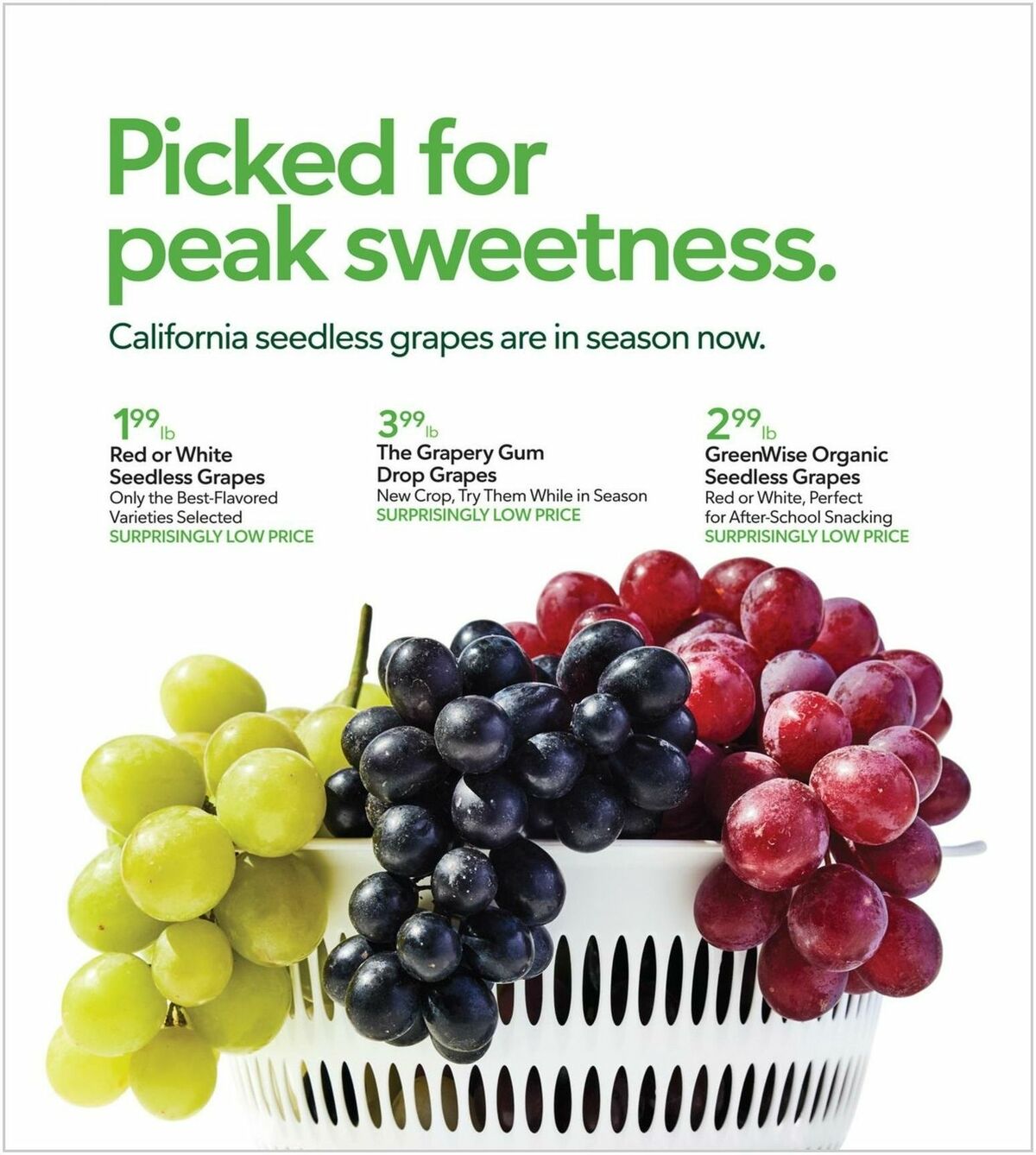 Publix California Grapes Weekly Ad from August 23