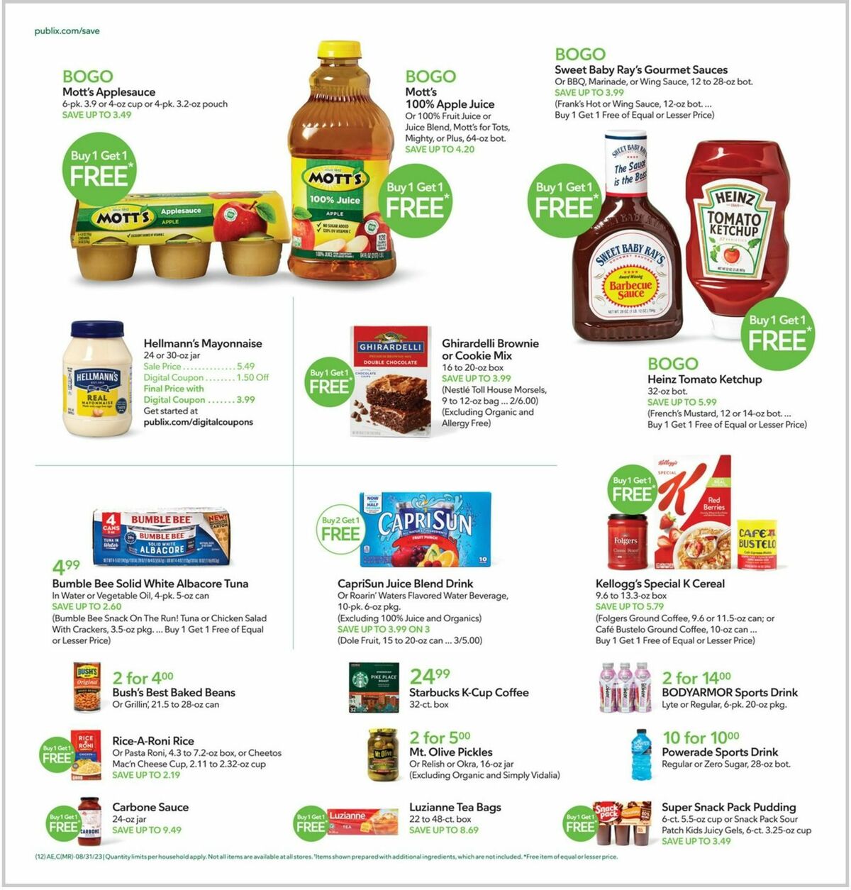 Publix Weekly Ad from August 30