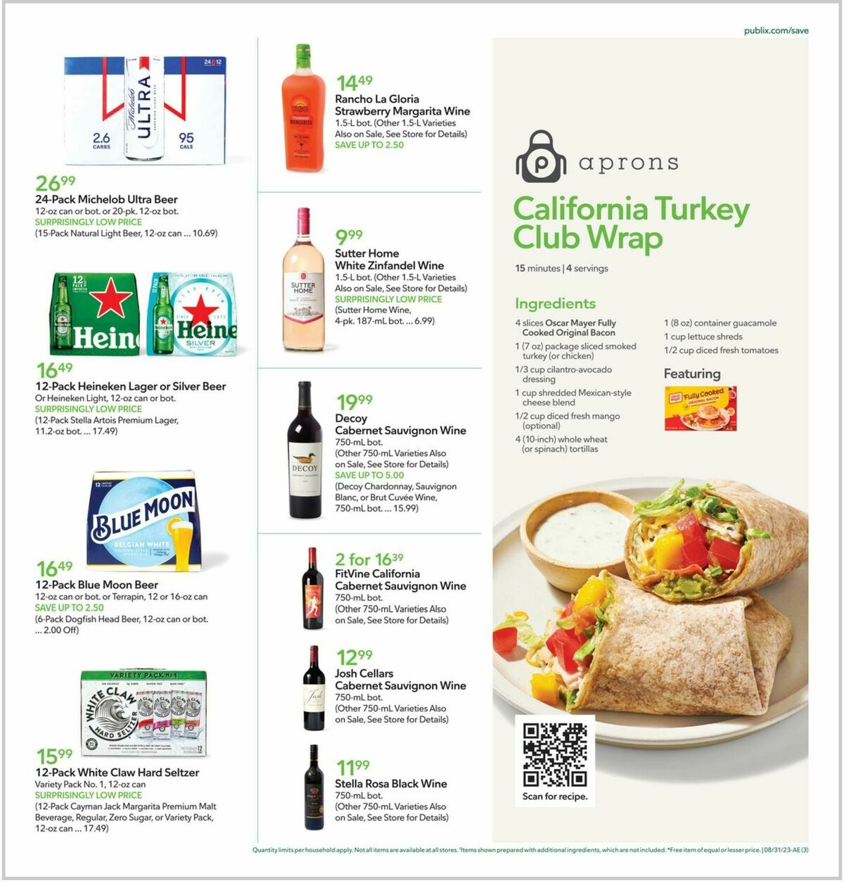 Publix Weekly Ad from August 30