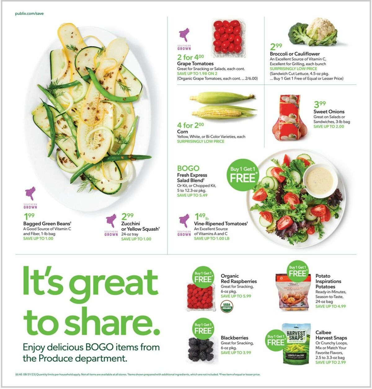 Publix Weekly Ad from August 30