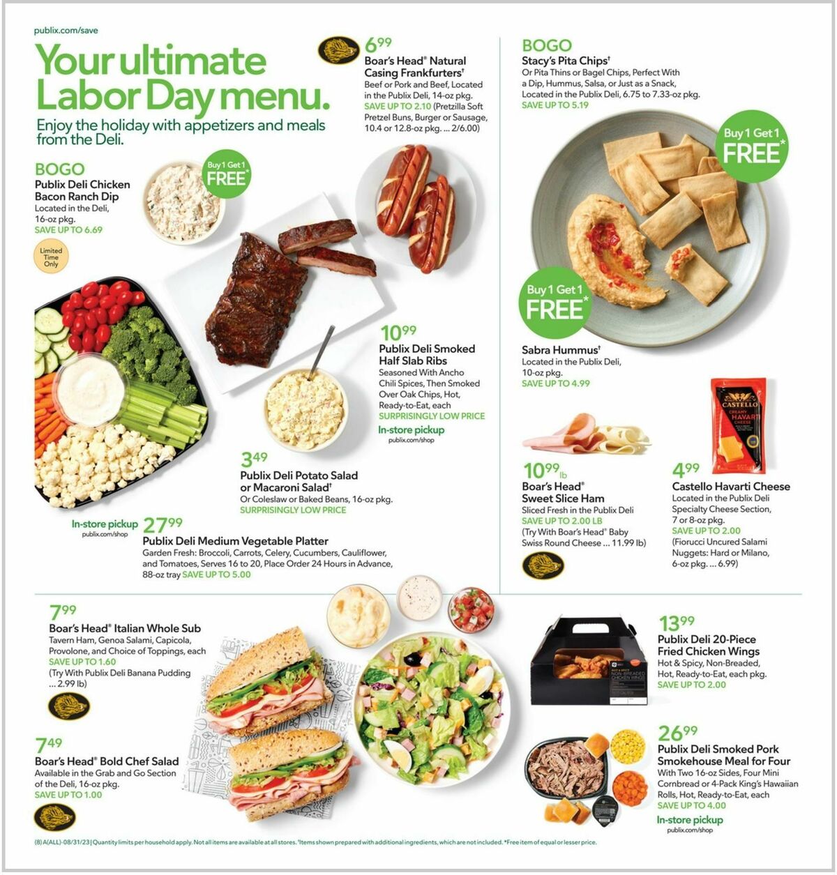 Publix Weekly Ad from August 30