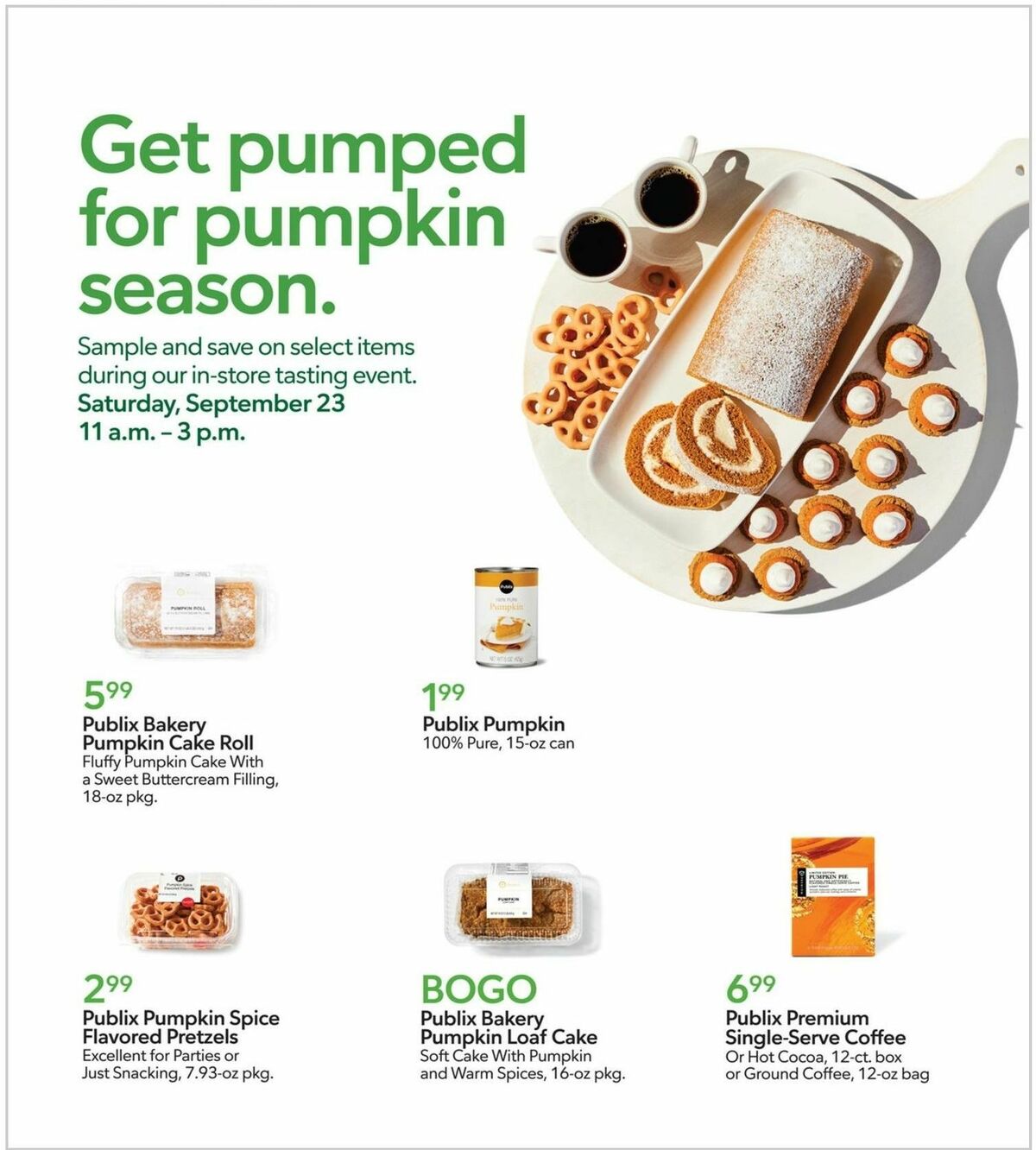 Publix National Pumpkin Day Weekly Ad from September 20